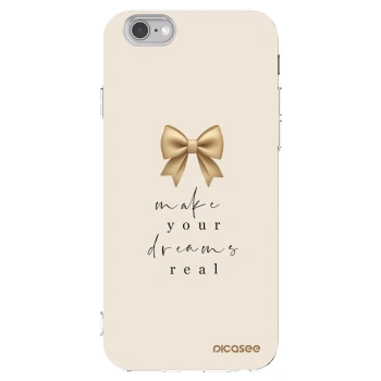 Picasee silikonska prozirna maskica za Apple iPhone 6/6S - Golden Dream