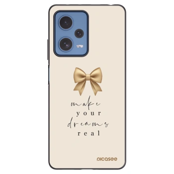 Picasee crna silikonska maskica za Xiaomi Redmi Note 12 Pro 5G - Golden Dream