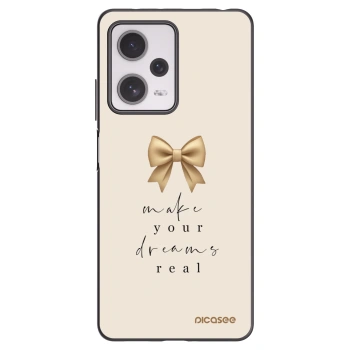 Picasee crna silikonska maskica za Xiaomi Redmi Note 12 Pro+ 5G - Golden Dream