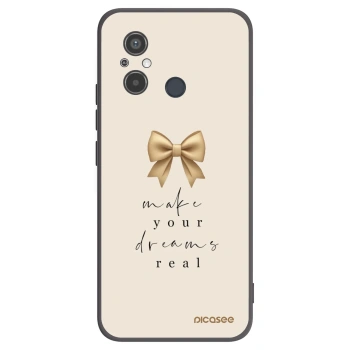 Picasee crna silikonska maskica za Xiaomi Redmi 12C - Golden Dream