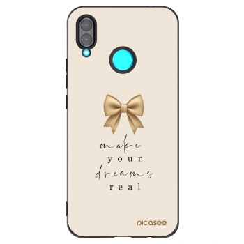 Picasee crna silikonska maskica za Huawei Nova 3 - Golden Dream