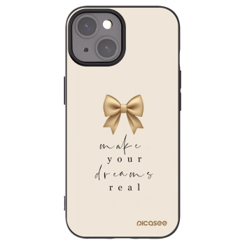 Picasee crna silikonska maskica za Apple iPhone 15 - Golden Dream