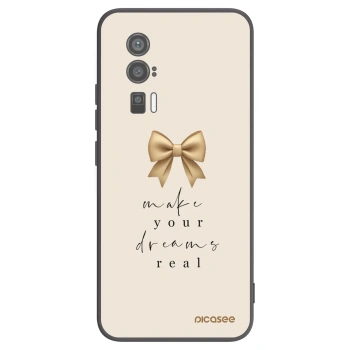 Picasee crna silikonska maskica za Xiaomi Poco F5 Pro 5G - Golden Dream