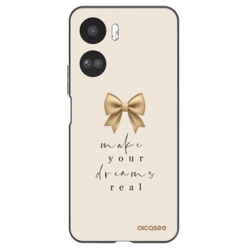 Picasee crna silikonska maskica za Honor 90 Lite 5G - Golden Dream