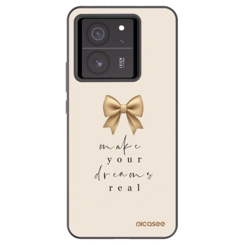 Picasee crna silikonska maskica za Xiaomi 13T Pro - Golden Dream