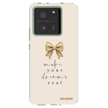 Picasee silikonska prozirna maskica za Xiaomi 13T Pro - Golden Dream