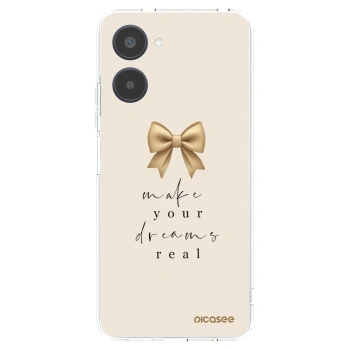 Picasee silikonska prozirna maskica za Realme 10 4G - Golden Dream