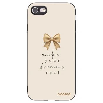 Picasee crna silikonska maskica za Apple iPhone 7 - Golden Dream