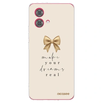 Picasee silikonska prozirna maskica za Motorola Moto G84 5G - Golden Dream