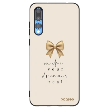 Picasee crna silikonska maskica za Huawei P20 Pro - Golden Dream