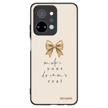 Picasee crna silikonska maskica za Honor X7a - Golden Dream
