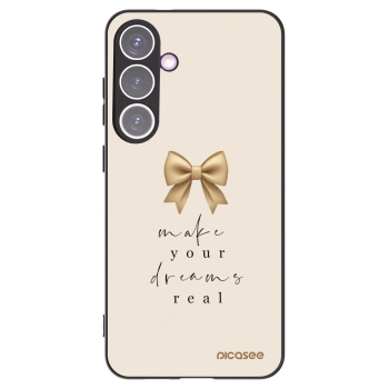 Picasee crna silikonska maskica za Samsung Galaxy S24+ S926B 5G - Golden Dream