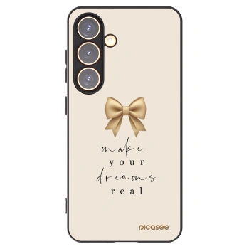 Picasee crna silikonska maskica za Samsung Galaxy S24 S921B 5G - Golden Dream