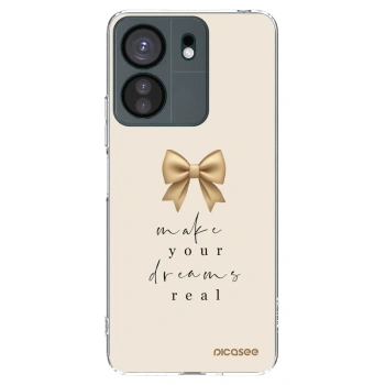 Picasee silikonska prozirna maskica za Xiaomi Redmi 13C 4G - Golden Dream