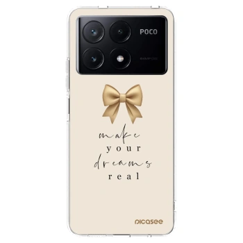 Picasee silikonska prozirna maskica za Xiaomi Poco X6 Pro - Golden Dream