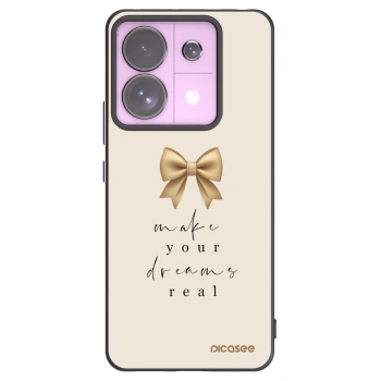 Picasee crna silikonska maskica za Xiaomi Redmi Note 13 Pro 5G - Golden Dream