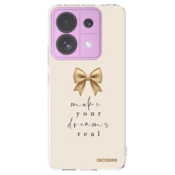 Picasee silikonska prozirna maskica za Xiaomi Redmi Note 13 Pro 5G - Golden Dream