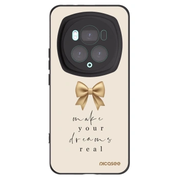 Picasee crna silikonska maskica za Honor Magic6 Pro - Golden Dream