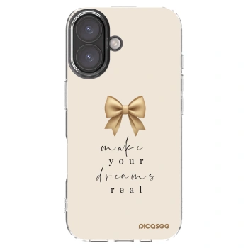 Picasee silikonska prozirna maskica za Apple iPhone 16 - Golden Dream