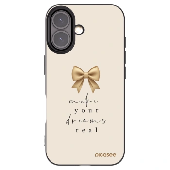 Picasee crna silikonska maskica za Apple iPhone 16 - Golden Dream