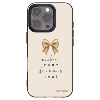 Picasee crna silikonska maskica za Apple iPhone 16 Pro - Golden Dream