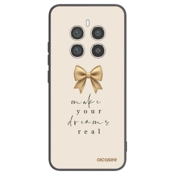 Picasee crna silikonska maskica za Realme 12 Pro 5G - Golden Dream
