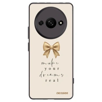 Picasee crna silikonska maskica za Xiaomi Redmi A3 - Golden Dream