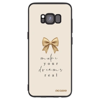 Picasee crna silikonska maskica za Samsung Galaxy S8 G950F - Golden Dream