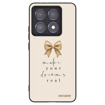 Picasee crna silikonska maskica za Xiaomi 14T Pro - Golden Dream