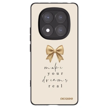 Picasee crna silikonska maskica za Xiaomi Redmi Note 14 Pro+ 5G - Golden Dream