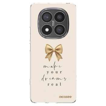 Picasee silikonska prozirna maskica za Xiaomi Redmi Note 14 Pro+ 5G - Golden Dream