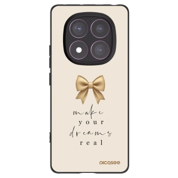 Picasee crna silikonska maskica za Xiaomi Redmi Note 14 Pro 4G - Golden Dream