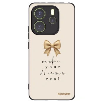 Picasee crna silikonska maskica za Xiaomi Redmi Note 14 4G - Golden Dream