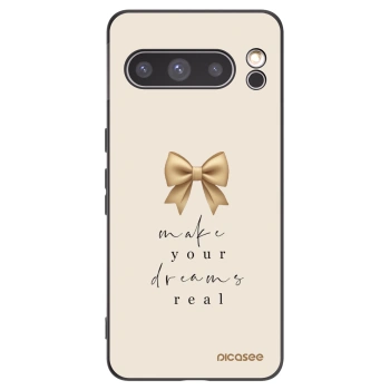 Picasee crna silikonska maskica za Google Pixel 8 Pro - Golden Dream