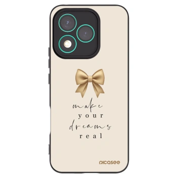 Picasee crna silikonska maskica za Honor 400 Lite 5G - Golden Dream