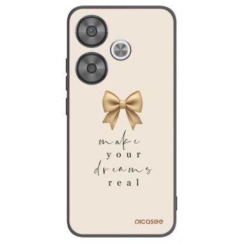 Picasee crna silikonska maskica za Xiaomi Poco F6 - Golden Dream