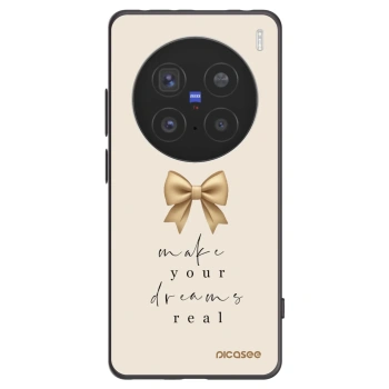 Picasee crna silikonska maskica za Vivo X200 Pro - Golden Dream