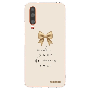 Picasee silikonska prozirna maskica za Huawei P30 - Golden Dream