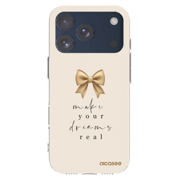 Picasee silikonska prozirna maskica za Apple iPhone 17 Pro - Golden Dream