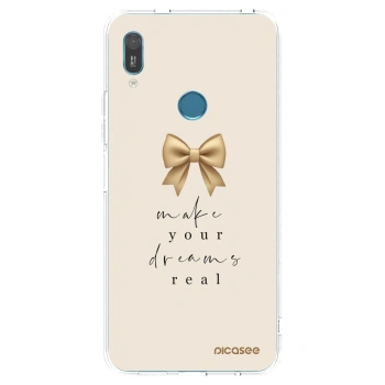 Picasee silikonska prozirna maskica za Huawei Y6 2019 - Golden Dream