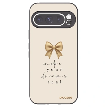 Picasee crna silikonska maskica za Google Pixel 9 Pro XL - Golden Dream