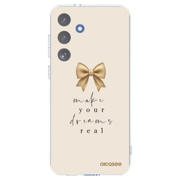 Picasee silikonska prozirna maskica za Samsung Galaxy S25 FE 5G - Golden Dream