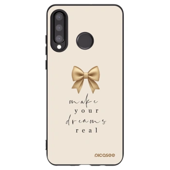 Picasee crna silikonska maskica za Huawei P30 Lite - Golden Dream