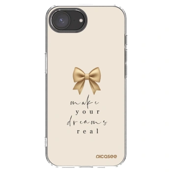 Picasee silikonska prozirna maskica za Apple iPhone 17e - Golden Dream