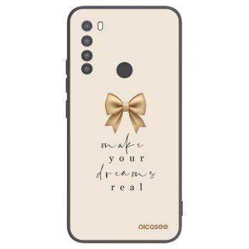 Picasee crna silikonska maskica za Xiaomi Redmi Note 8 - Golden Dream
