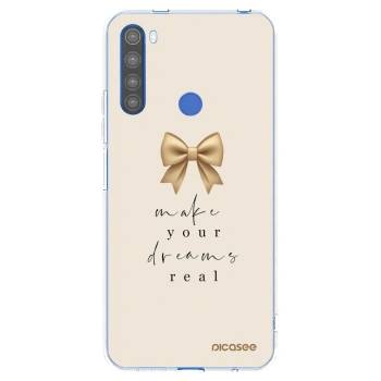 Picasee silikonska prozirna maskica za Xiaomi Redmi Note 8T - Golden Dream