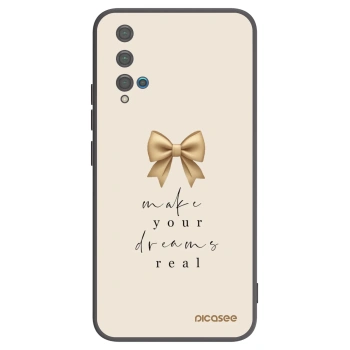 Picasee crna silikonska maskica za Huawei Nova 5T - Golden Dream