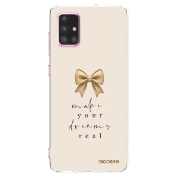 Picasee silikonska prozirna maskica za Samsung Galaxy A71 A715F - Golden Dream