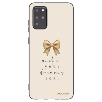 Picasee crna silikonska maskica za Samsung Galaxy S20+ G985F - Golden Dream