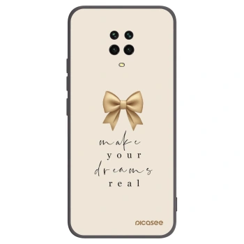 Picasee crna silikonska maskica za Xiaomi Redmi Note 9 Pro - Golden Dream